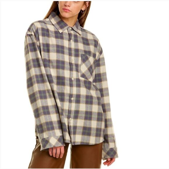 WeWoreWhat Tops - WeWoreWhat Boyfriend Flannel Shirt Size XS/S